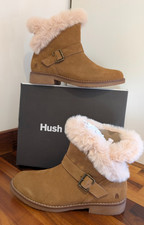 Hush Puppies Hannah tan suede